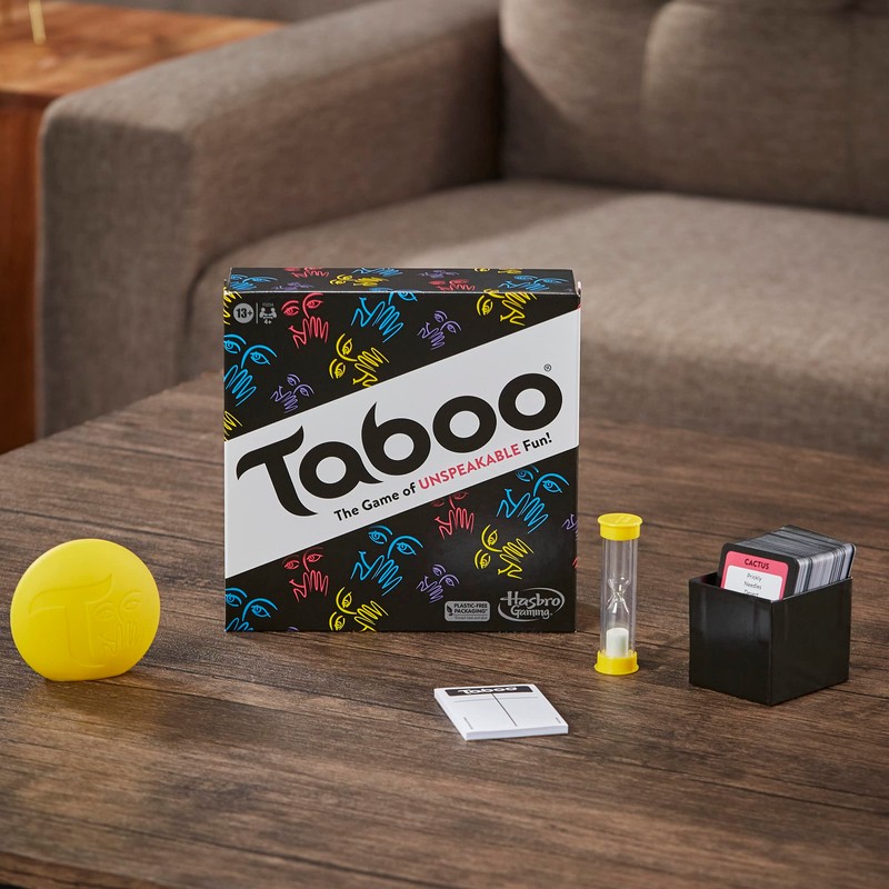 Hasbro Gaming Taboo Classic Game, Party Word Guessing Game for