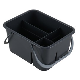 Xyskin Plastic All-Purpose Cleaning Caddy, Shower Caddy with Handle, Gray