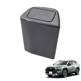 Coleya rav4 Trash Bin for Wheelchair Toyota RAV4 50 Series 2019-Present Dedicated Door Trash Can Push Type Car Storage Case Small Size for Car Accessories Side Box ABS Material Anti-slip Convenient