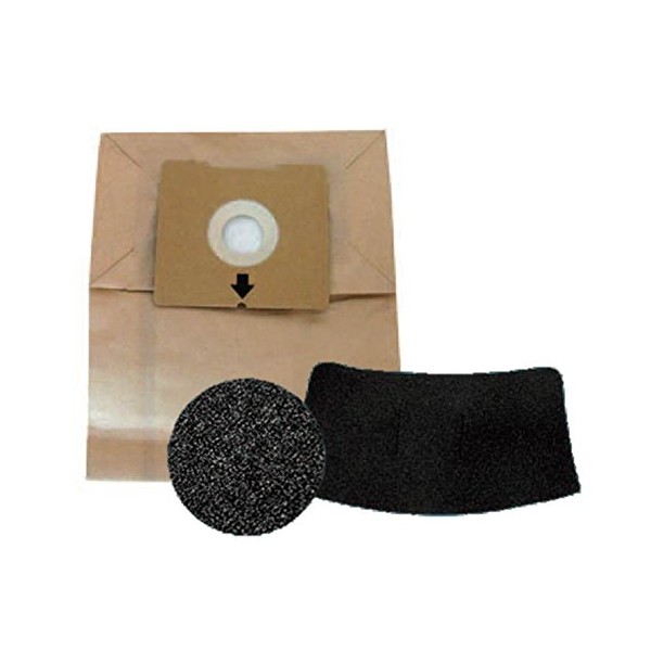 Bissell 5 Bag & Filter Kit for 4122 Zing Bagged Canister, New OEM Part, 1480, 8 Ounces, Brown