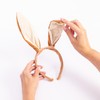evelay Brown Bendable and Long Rabbit Ears Headband Ideal Cute