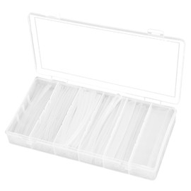 200 PCS Heat Shrink Tubing Kit 2:1 Waterproof Insulation Wire Shrink Wrap Tubing Clear Electrical Shrink Tube Heat Shrink Sleeving with Convenient Storage Case for Electric Wire Insulation and Repairs