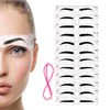 Hoperlo Eyebrow Template (Set of 12 Types) Eyebrow Stencil with