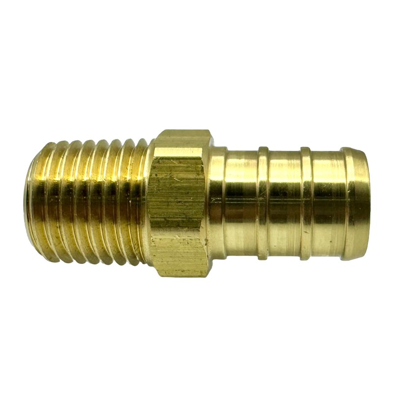 GRIDTECH (2 Pack) Brass 1/2” PEX to 1/4” NPT Male