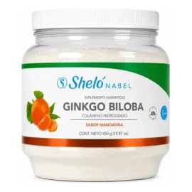 Colágeno Hidrolizado Sheló Nabel Ginkgo Biloba Sabor Mandarina 450g