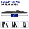 EMITHSUN 13" Rear Wiper Blades Replacement For Jeep Wrangler 2017
