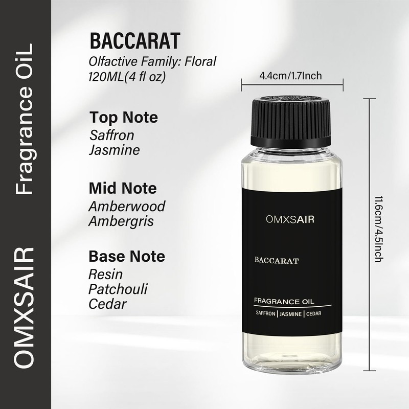 Baccarat Hotel Diffuser Oil Inspired by Baccarat 4.1 Fl Oz(120ml)
