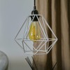 MiniSun MiniSun | Retro Style White Metal Basket Ceiling Light