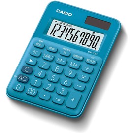 Casio MW-C8C-BU-N Colorful Calculator, Lake Blue, 10 Digits, Mini Just Type