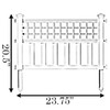 Plastic Outdoor Decor Garden Flower Edger Fence, Border, Set of