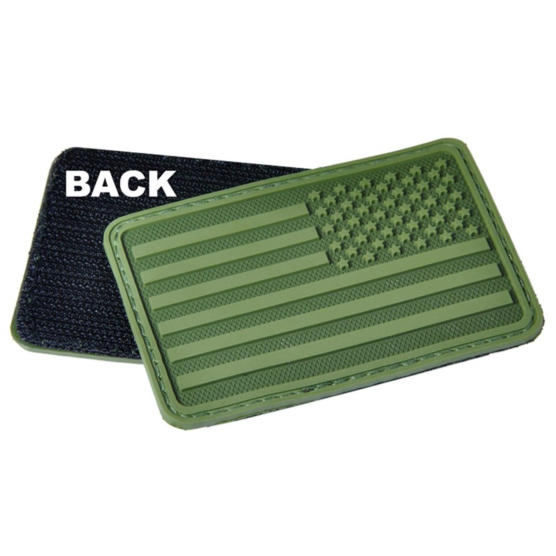 Hazard 4 US Flag Rubber 3D Morale Patch, Right Arm,
