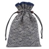 Handmade Workshop FUJITA (Handcraft Fujita) Drawstring Bag, Lined, Japanese Pattern,