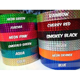30 ft. roll of 1" Electric Blue Metallic Holographic Hula Hoop Craft Tape