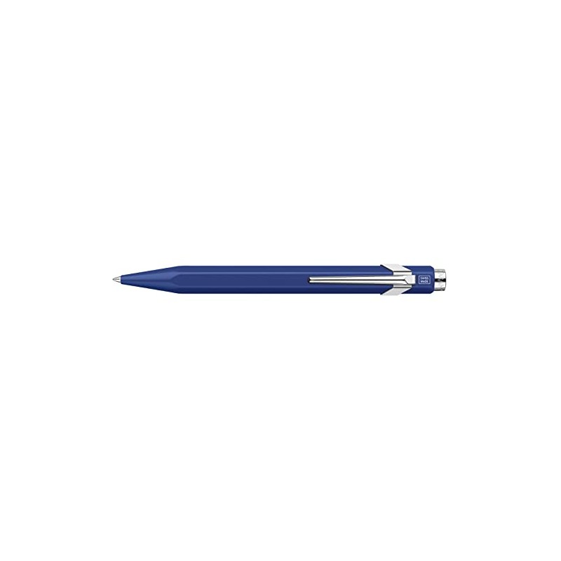 Caran d'Ache Rollerball Pen, Matte Blue, Slim Pack