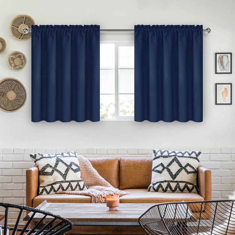 DWCN Short Curtains for Bathroom Windows 36 inches Length 2