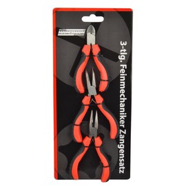 Brüder Mannesmann M10850 3-Piece Precision Mechanic Pliers Set