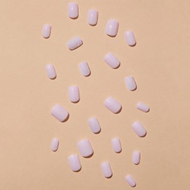 Short Press On Nails Square Fake Nails Artificial Glossy Designs Acrylic Nails Press Ons Full Cover False Nails Reuseable Stick On Nails Glossy Glue On Nails For Women Nail Decorations