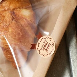 Nanaiche Kraft Bread Bag Bakery Bags with Window Toast bag Toast Paper Bag Kraft Bread Bag with Front Window Label Seal Sticker Packaging Paper Bag (100 Pieces) (8.3 * 9.8 inches)