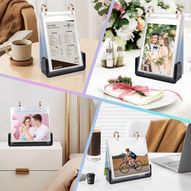 5x7 Acrylic Landscap Photo Album Desktop Standing Flip Photo Album