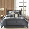 YLIEHS Comforting and Stylish 7 Piece Herringbone Comforter Set for
