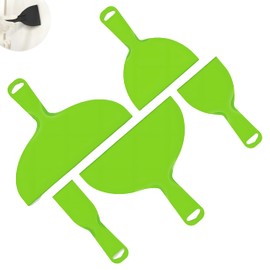 Pack of 5 Spatulas, Plastic Painter's Spatula, Tool Spatula Set, Plaster Tool, Plastic Spatula, Paint Scraper for Smoothing, Wallpaper, Plaster Cleaning (5 Pieces, Green)