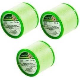 3 X Spools Organica Antibacterial Eyebrow Threading Threads Organica Eyebrow Threading Threads Organic Cotton Threads for Facial Hair Removal Extra Soft Strong Threads