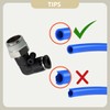 Bwintech 10 Pcs 10mm Tube to 1/8" Male BSP Thread