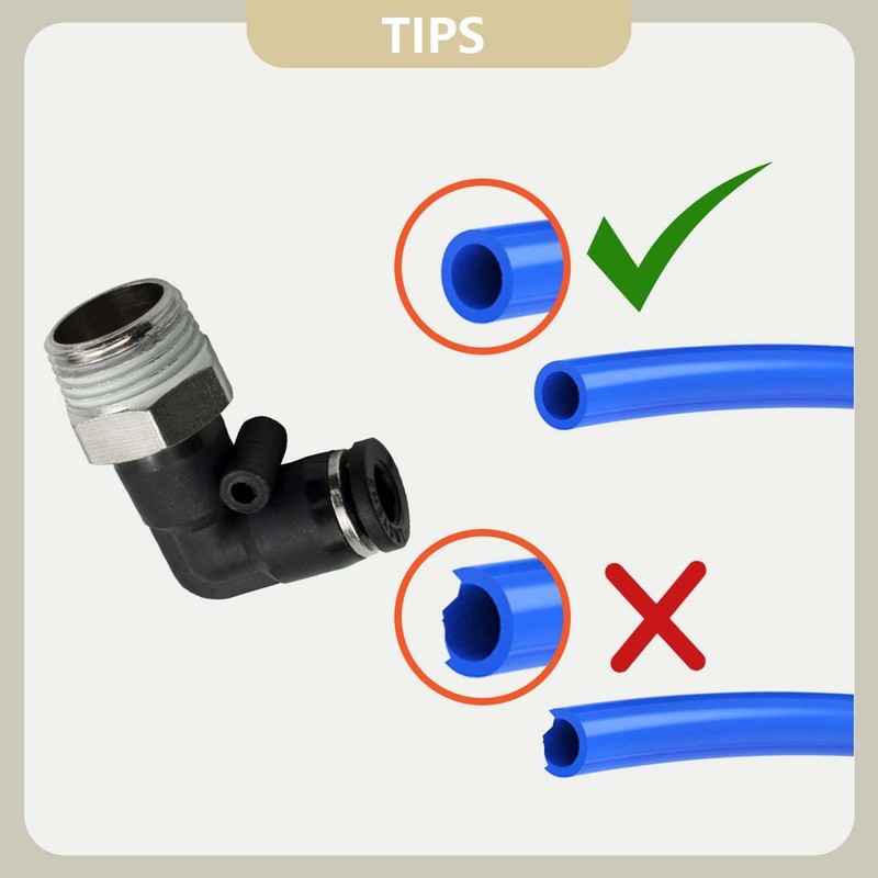Bwintech 10 Pcs 10mm Tube to 1/8" Male BSP Thread