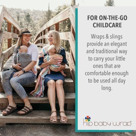 Hip Baby Wrap Ring Sling Baby Carrier for Infants and Toddlers - Beautiful, 100% Soft Cotton Baby Wraps Carrier for Babies 8-35 lbs - Perfect Baby Shower Gifts Moms and Dads - Nursing Cover (Beach)