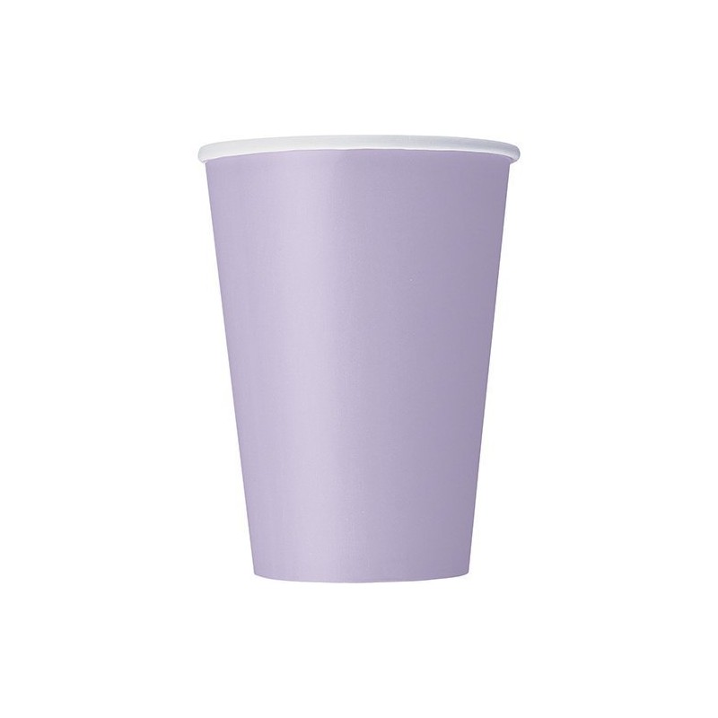 Lavender Solid Paper Cups - 12 oz. (Pack of 10)