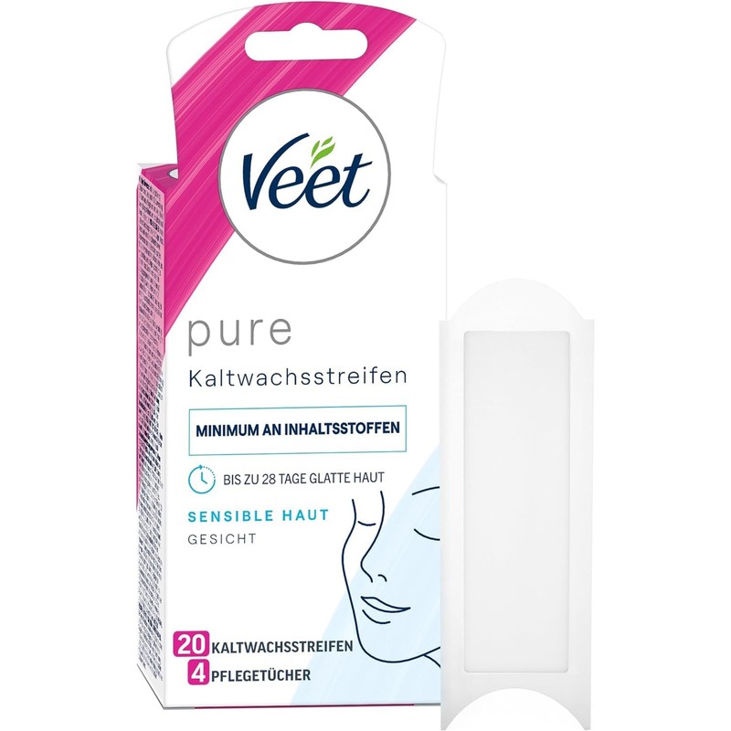Veet Tiras de cera listas para usar para pieles sensibles