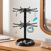 WITFAMILY Spinning Display Stand，Rotating Jewellery Display Stand，Keyring Display Stand，Earring Display