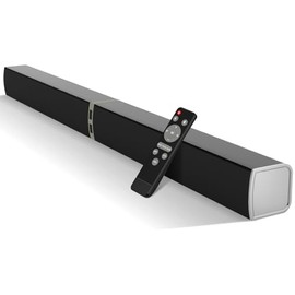 Sound Bar for Smart TV – Bluetooth 5.0 Home Audio Soundbar with Multiple Connection Modes, Surround Sound for TV, PC, Party, Living Room