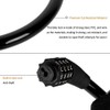 Sanwo Security Bike Lock 4 Digit Resettable Combination Cable Lock