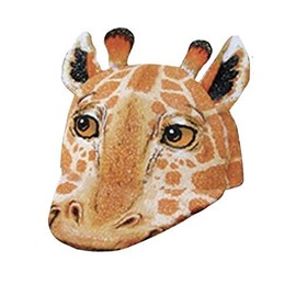 BRIEF INSANITY Kids Giraffe Animal Hat - Durable Youth Baseball Style Cap with Adjustable Backstrap - Fun Giraffe Hat for Boys & Girls Orange
