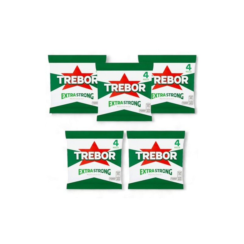 Generic 20 x Trebor Extra Strong Peppermints 41.3g rolls