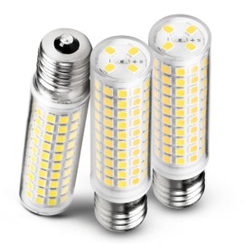 Heifymi E17 LED Bulb 10 Watt Equivalent 100W 4000K Natural White 1000lm Non-Dimmable 120V E17 Intermediate Base LED Bulb for Desk Lamp, Ceiling Fan Lights, Headboard Reading Lights, Chandelier, 3 Pack