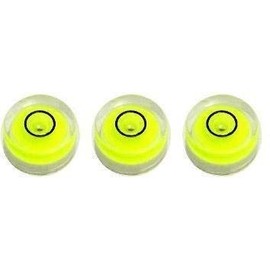 Three 12mm X 6mm Circular Bubble Spirit Level Use with Tripod NEW
