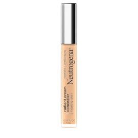 Neutrogena Healthy Skin Radiant Brightening Cream Corrector with Peptides & Vitamin E Antioxidant, Light Perfecting Concealer Cream, Non-Comedogenic, Sugar Light 03 con matices cálidos, 0.24 oz