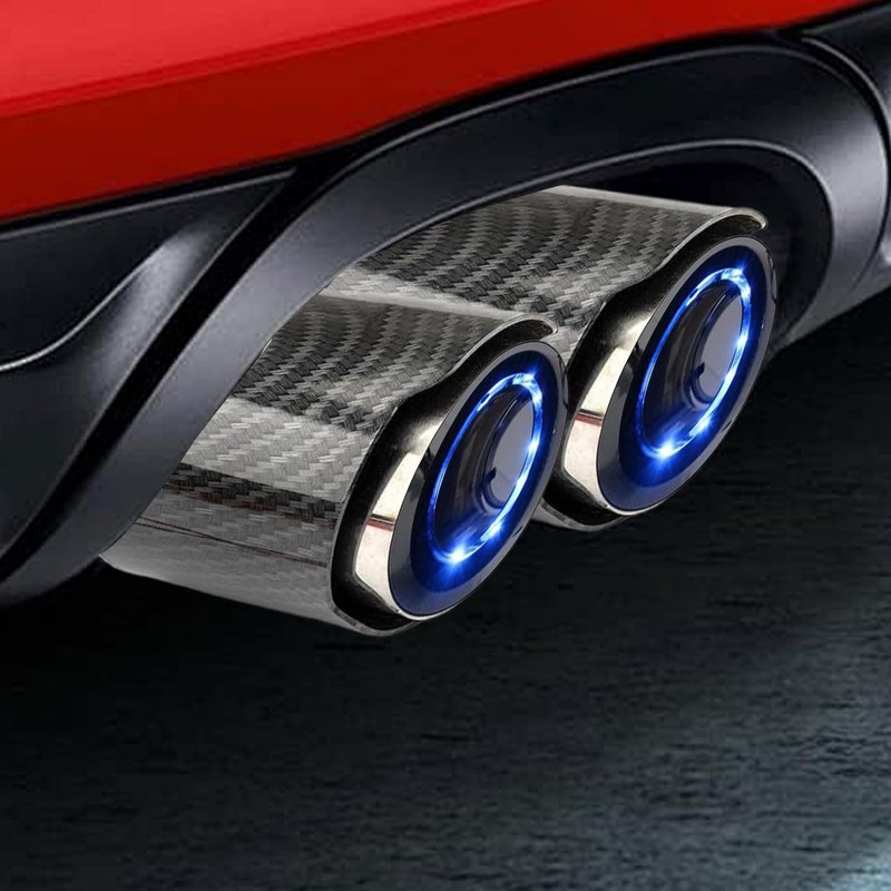 Car Exhaust Tip | LED Lighted Exhaust Pipe | Stainless