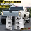 mayello Pair Clear Tail Lights Lamps For Chevy Silverado 1500