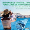 12X42 Binoculars Telescope High Power High Definition Binocular Night Vision