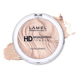LAMEL HD Highlighting Face Powder - Natural and Luminous Finish, Multi-use Formula for Highlighting - Long-lasting & Fade-Resistant Wear, 402-12g / 0.42 oz
