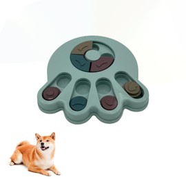 Interactive Pet Treat Dispenser - Slow Feeder, Brain Game, Puzzle, Improve IQ, Digestion, Reflexes, Train Body & Mind, Cats, Dogs, Pets, Amusing Colours, Intuitive Clever Design Bowl, 12 Treat Pockets