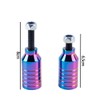 Orivin 2pcs Pro Stunt Scooter Pegs – Rainbow Black Aluminum