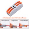 90 Pcs Conductor Compact Connectors,Lever Wire Nut Electrical Connectors,Nineleaf 2