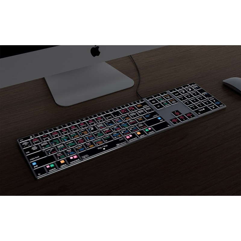 KB Covers Logic Pro Backlit Keyboard | Color-Coded Shortcuts for