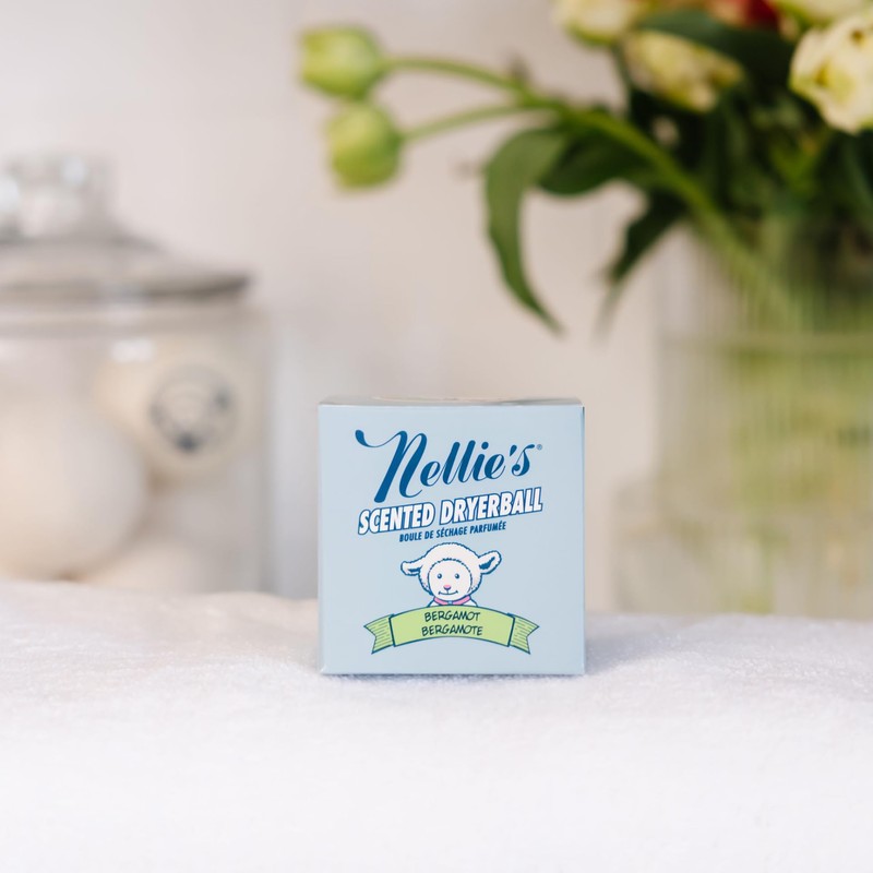 Nellie's Scented Wool Dryerball - Bergamot Scented - Made with
