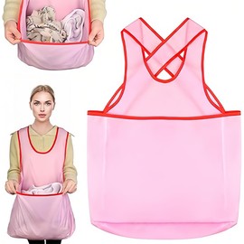 Laundry Coat Large Bag, Laundry Apron, Practical Apron Drying Clothes, Tumble Dryer Apron, Hanging Work Bag, Mesh Bag, Oxford Fabric