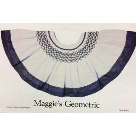 KAY GUILES SMOCKING PLATE #004- MAGGIE'S GEOMETRIC